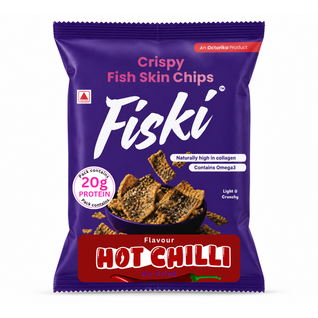 Fish Skin Chips - Hot Chilli - 35 grams