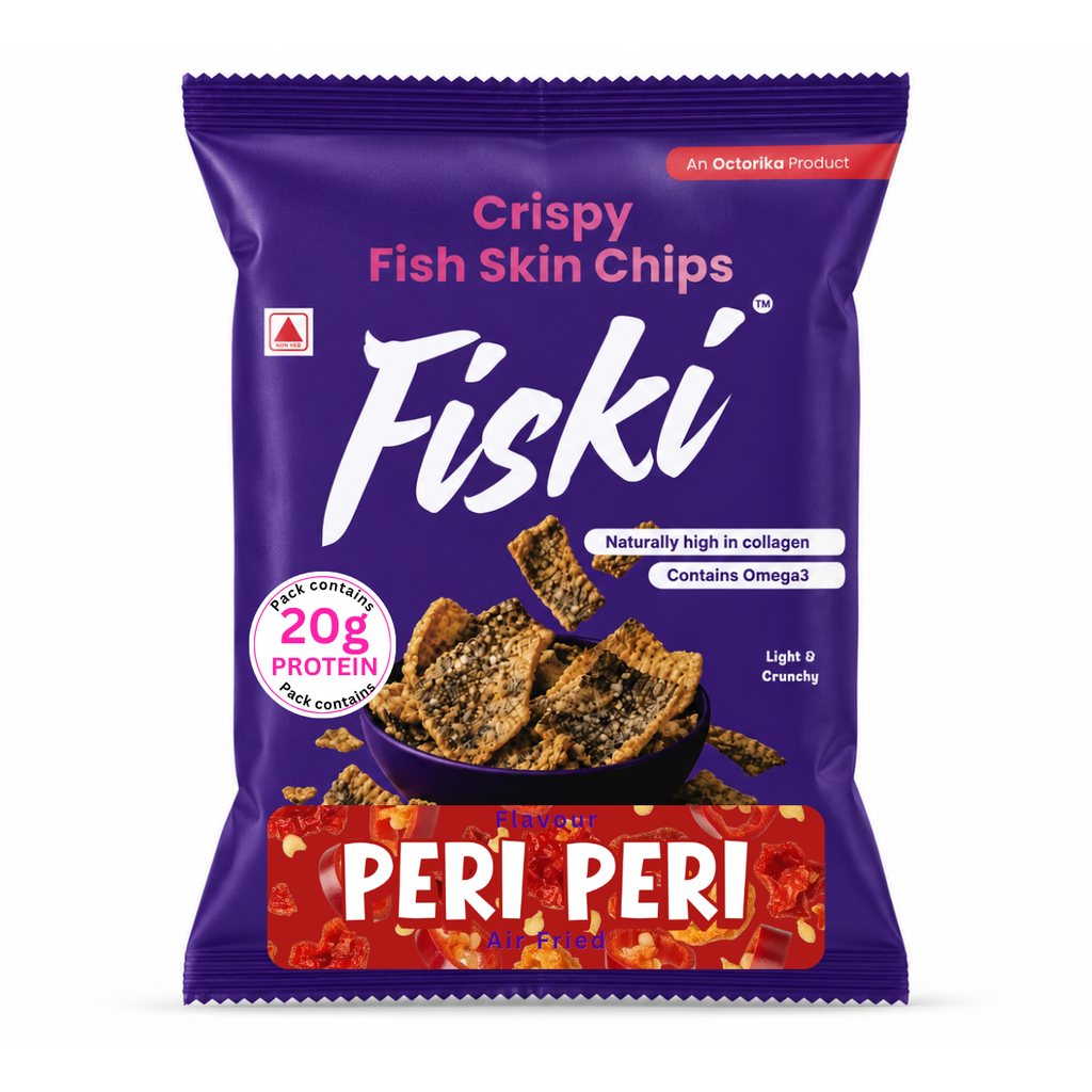 Fish Skin Chips - Peri Peri - 35 grams