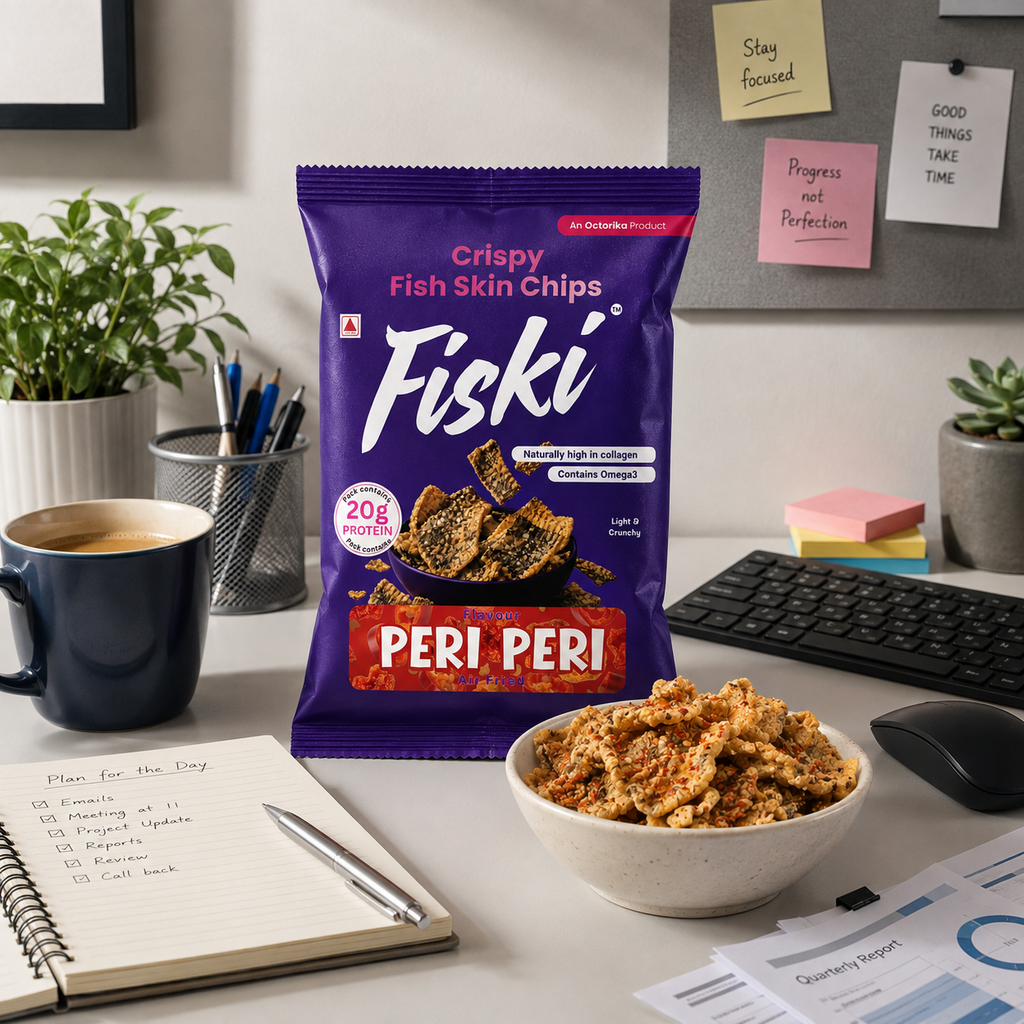 Fish Skin Chips - Peri Peri - 35 grams