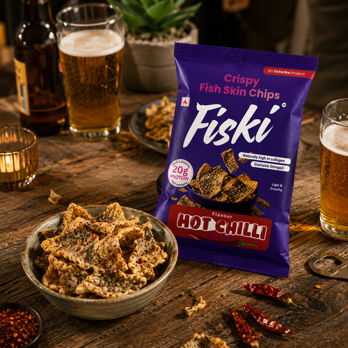 Fish Skin Chips - Hot Chilli - 35 grams